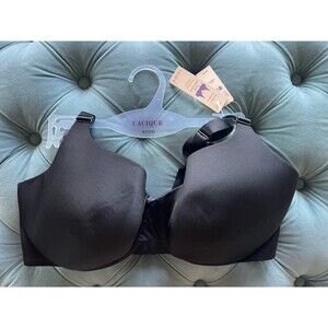 NWT Cacique 42F 42 DDD Black Bra Back Smoother womens